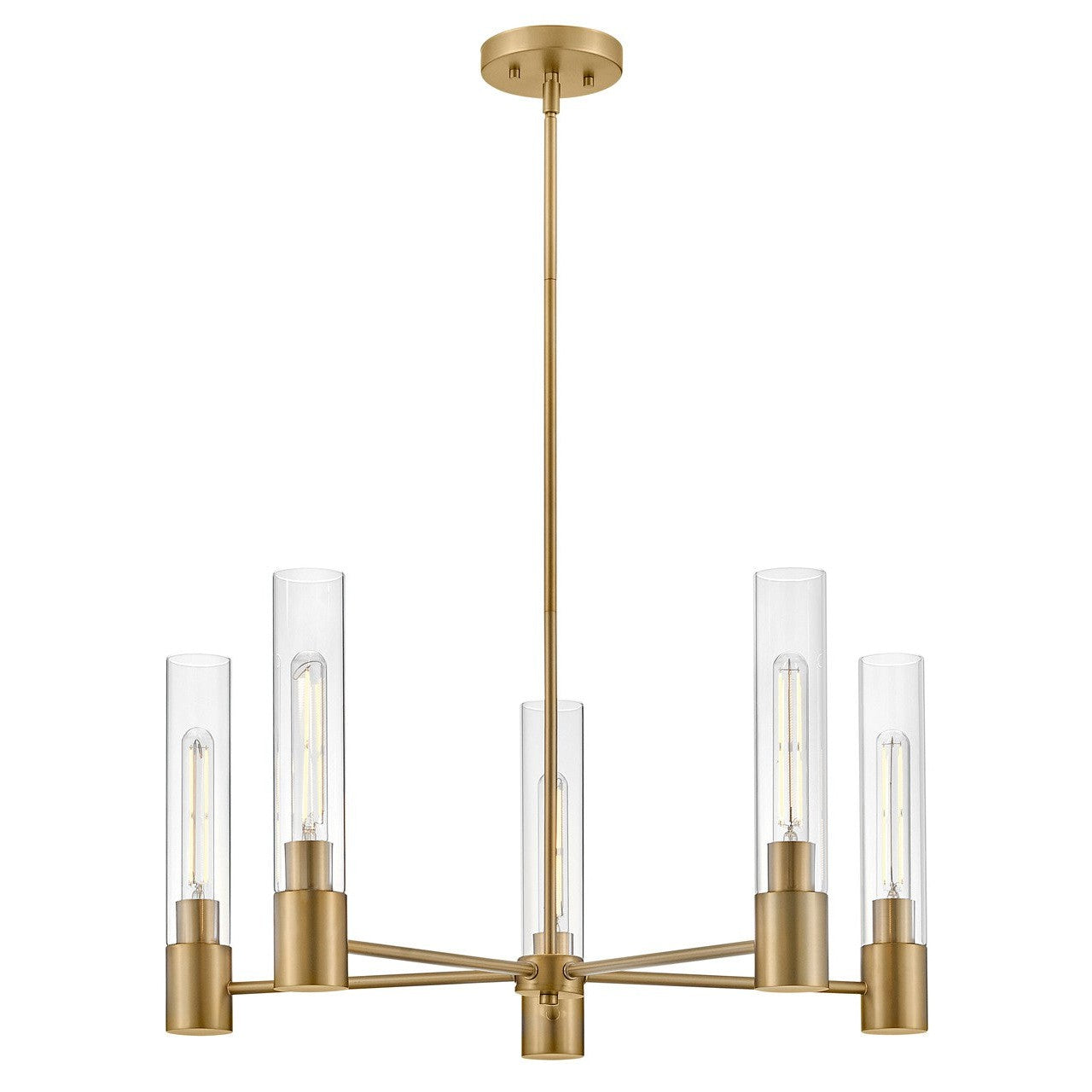 LARK Madi 1-Light Lacquered Brass Cone Pendant Light 83707LCB